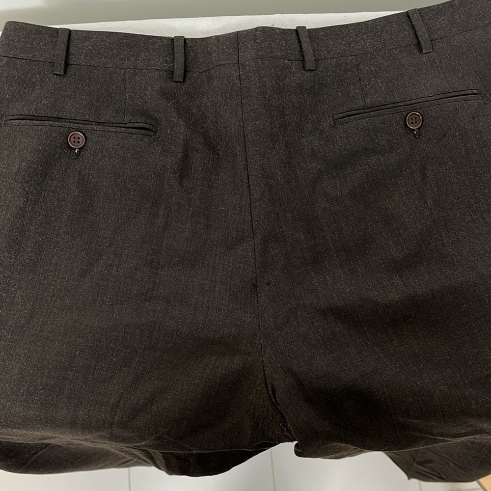 Canali Dress Pants Brown, VGUC, waist 37”, Inseam 30”. 100% Wool, made in Italy - Picture 8 of 16